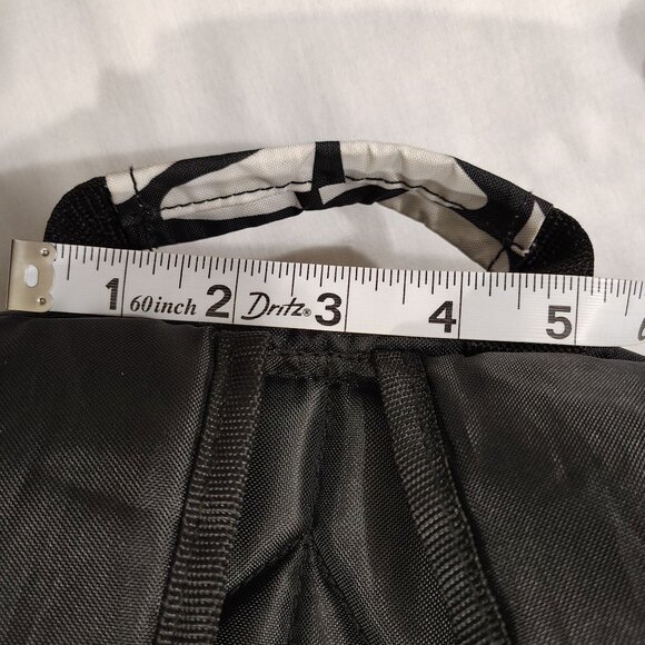 EastSport Black White Floral Backpack Multiple Compartments Adjustable Straps - Picture 15 of 16